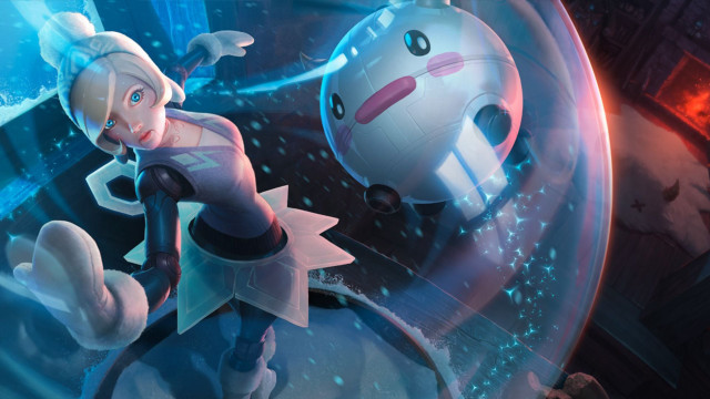 Cartoon character robot room light free wallpaper - medium preview image
