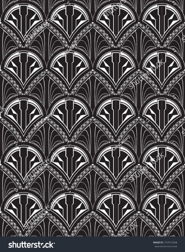Black white art deco wallpaper #2 free wallpaper - medium preview image