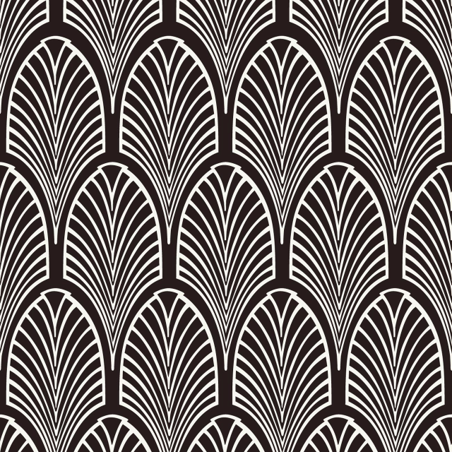 Black white art deco wallpaper free wallpaper - medium preview image