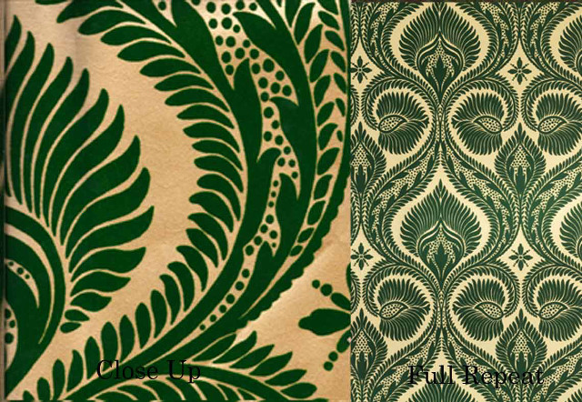Green white wallpaper design side free wallpaper - medium preview image