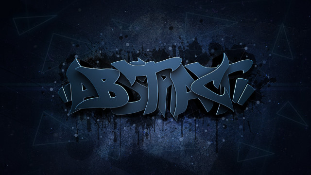 Dark blue atlas graffiti black free wallpaper - medium preview image
