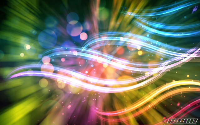 Colorful background wave of light free wallpaper - medium preview image