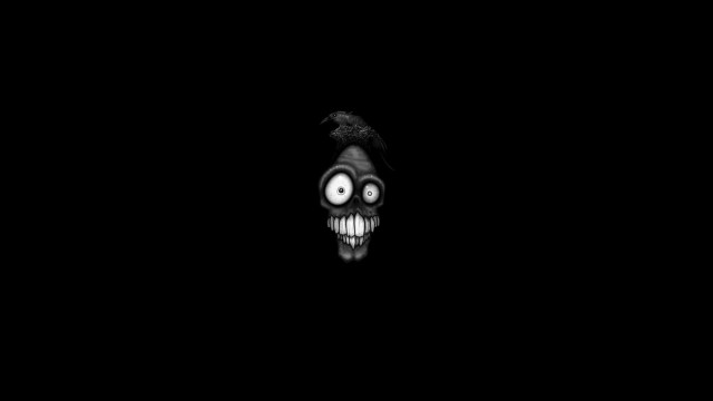 Creepy skull bird eyes night free wallpaper - medium preview image