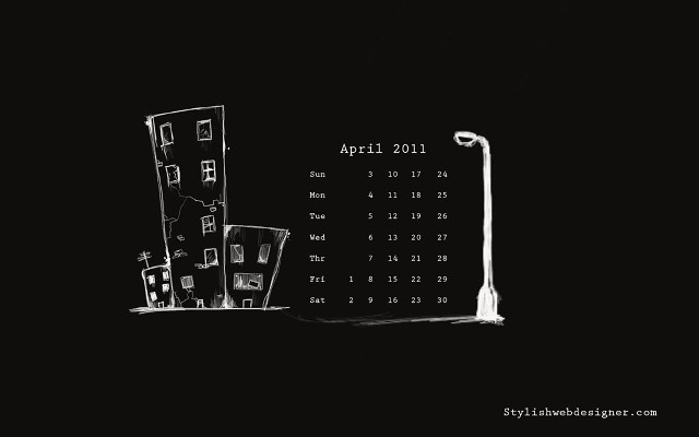 Calendar cityscape night dark image free wallpaper - medium preview image