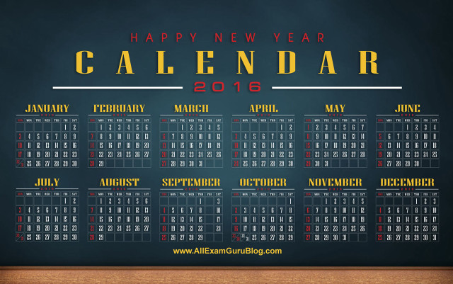 Calendar black red yellow afewerk free wallpaper - medium preview image
