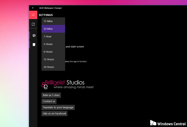 Desktop colorful background window menu free wallpaper - medium preview image