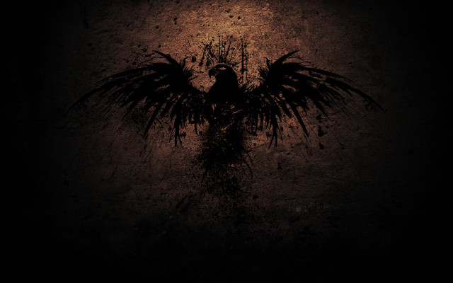 Bird large wings dark background free wallpaper - medium preview image