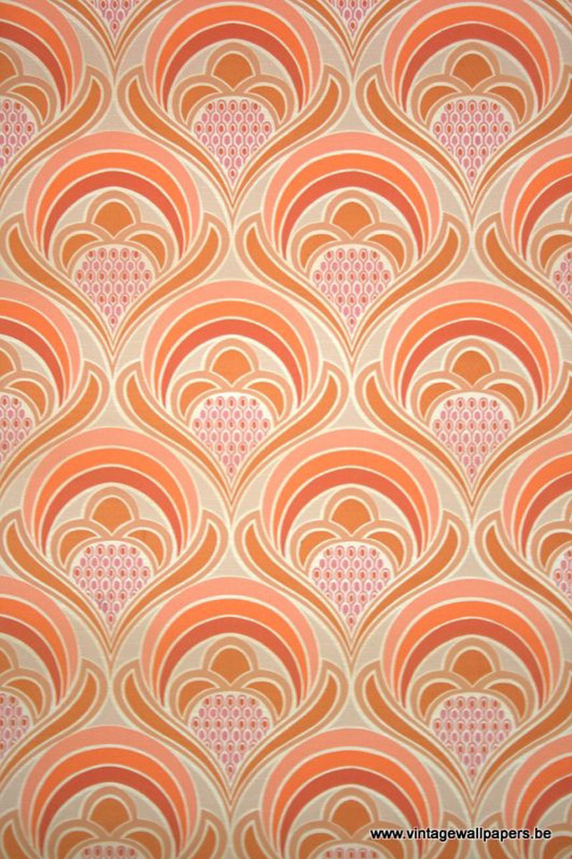Orange pink pattern wallpaper shapes free wallpaper - medium preview image