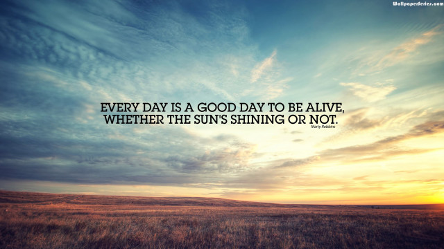 Sunset quote sunshine field blue #3 free wallpaper - medium preview image