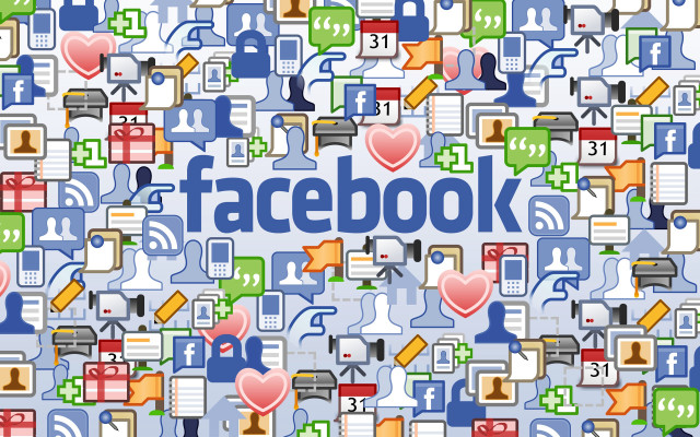 Facebook logo icons symbols variety free wallpaper - medium preview image