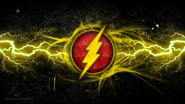 Flash lightning background red circle free wallpaper - medium preview image