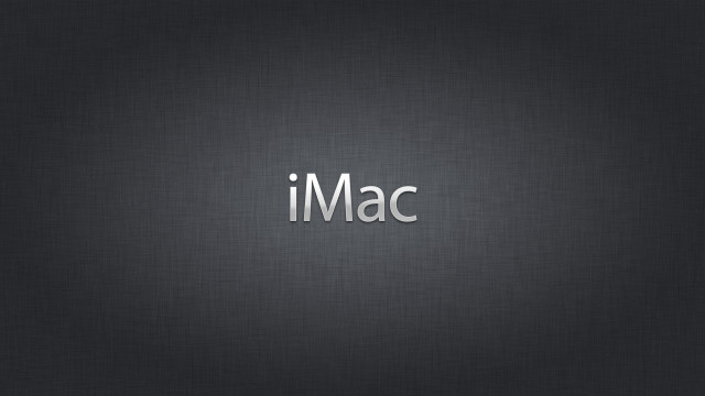 Black background imac white letters free wallpaper - medium preview image