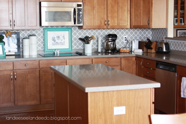 Kitchen counter modern design interior free wallpaper - medium preview image