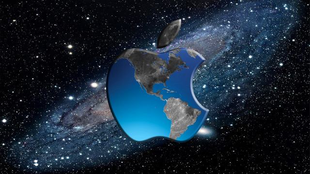 Apple galaxy background stars image free wallpaper - medium preview image