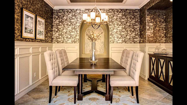 Dining room table chairs chandelier #2 free wallpaper - medium preview image
