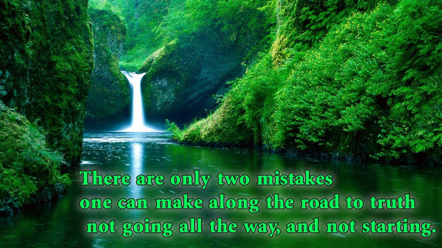 River waterfall nature quote flowing free wallpaper - medium preview image