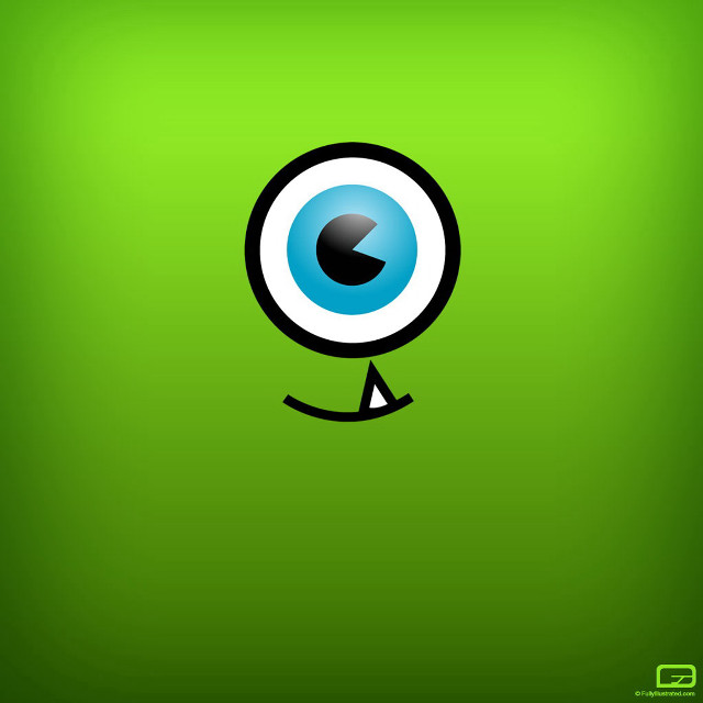 Green background blue eye black free wallpaper - medium preview image