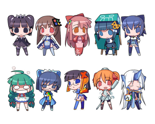 Anime characters outfits hairstyles diverse free wallpaper - medium preview image