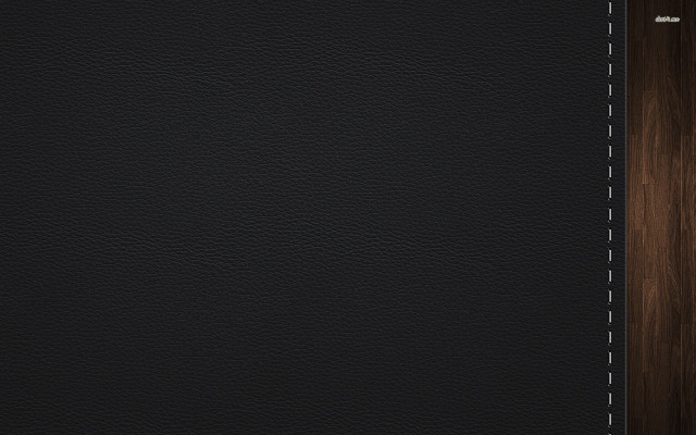 Black leather textured surface wooden free wallpaper - medium preview image