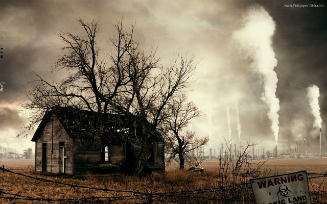 House field smoke warning sign free wallpaper - medium preview image