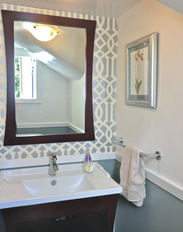 Bathroom sink mirror towel counter free wallpaper - medium preview image