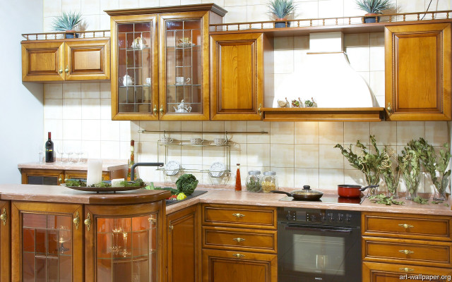 Kitchen stove modern interior design #5 free wallpaper - medium preview image