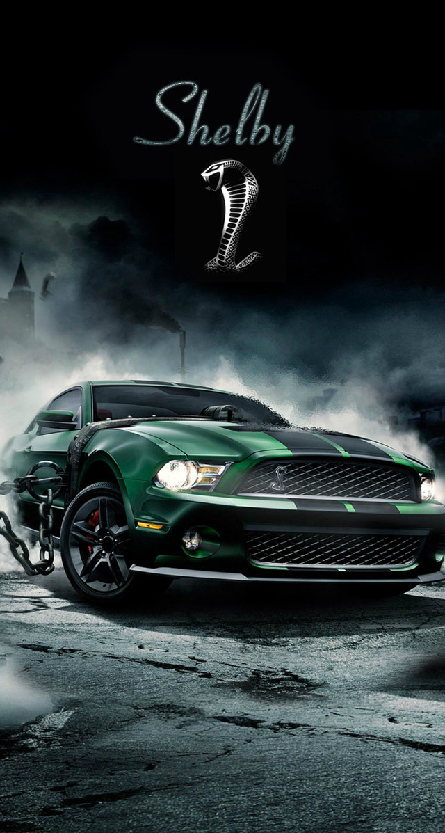 Green car black background white free wallpaper - medium preview image