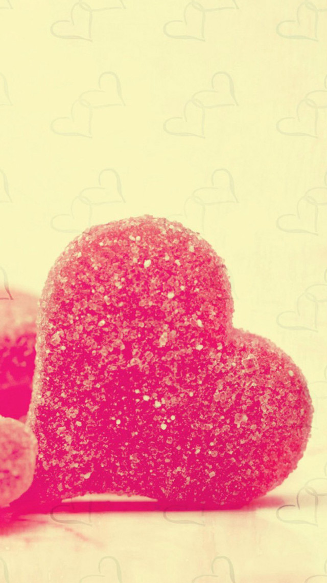 Heart lollipop coffee donut table free wallpaper - medium preview image