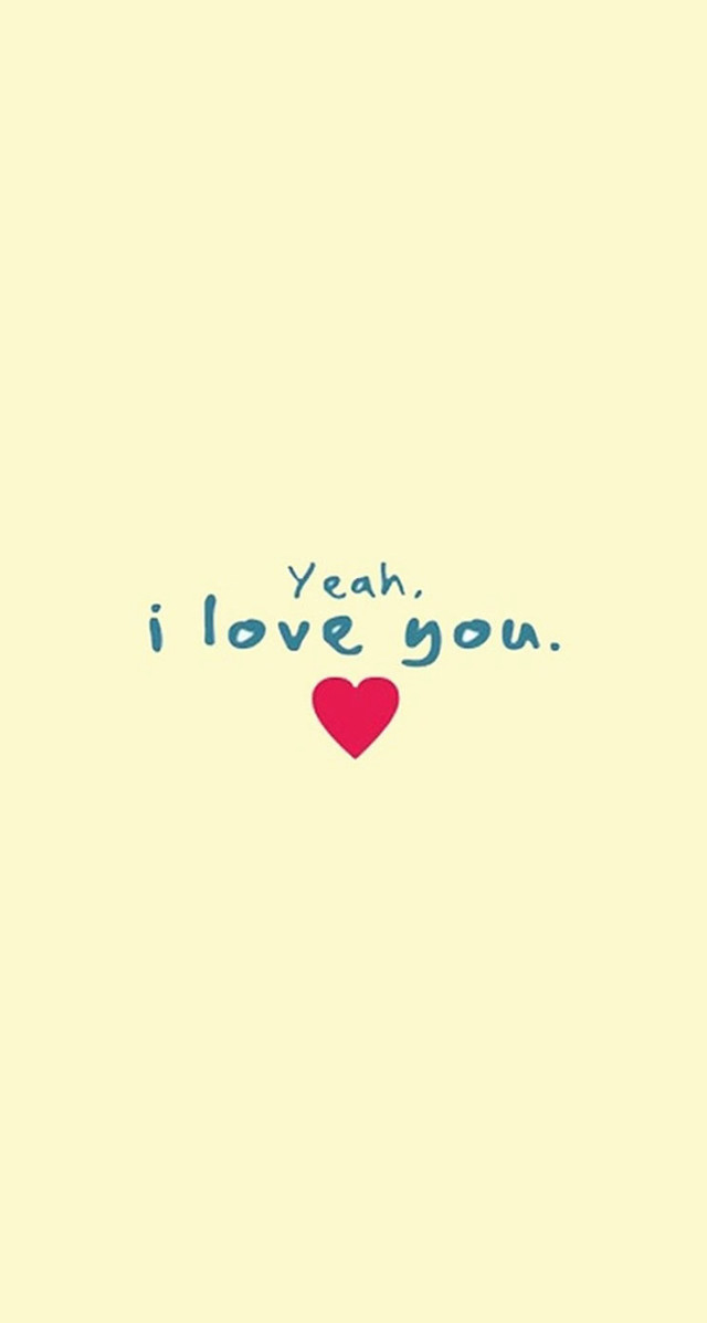 Yellow background red heart yeah free wallpaper - medium preview image