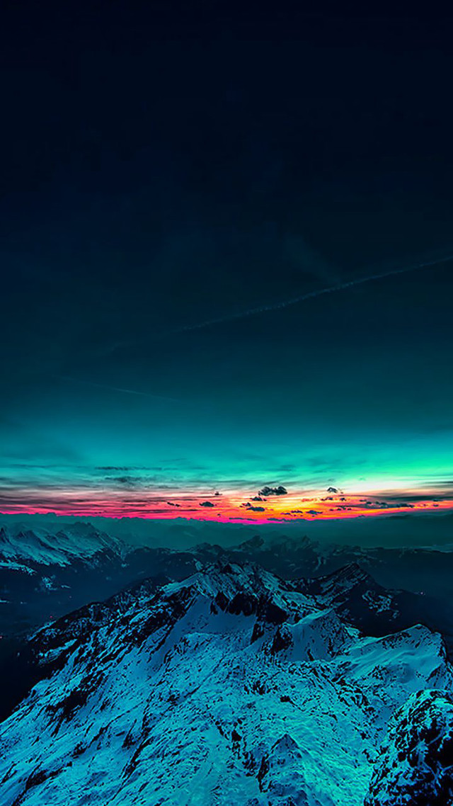 Mountain clouds sunset plane flying #3 free wallpaper - medium preview image