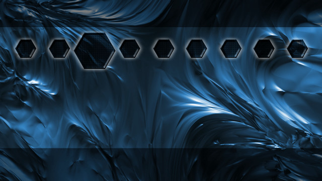 Blue abstract hexagons light dark free wallpaper - medium preview image