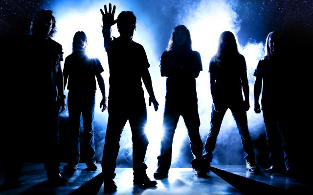 Group people stage light hands free wallpaper - medium preview image