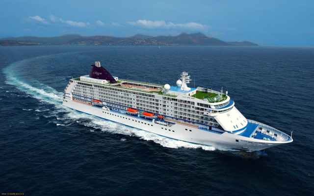 Cruise ship ocean sunny day #14 free wallpaper - medium preview image
