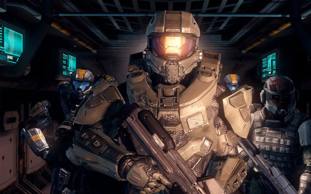 Men in suits helmets guns free wallpaper - medium preview image
