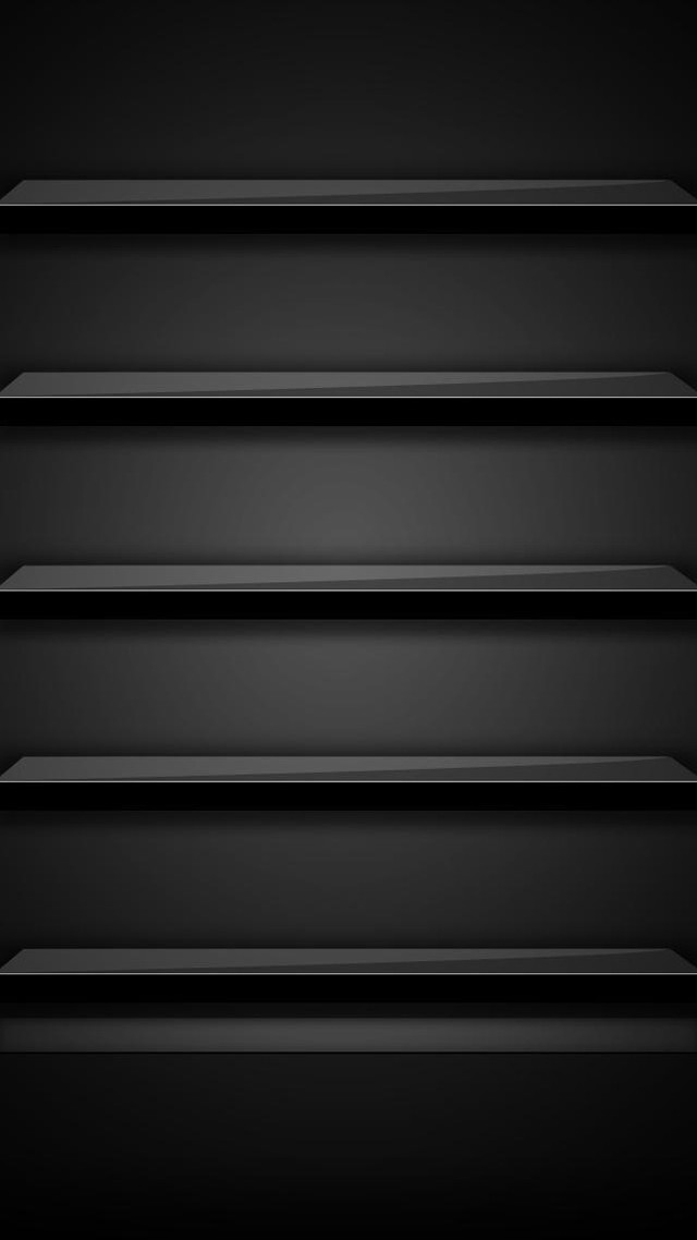 Black background three shelves abstract free wallpaper - medium preview image