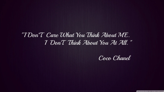 Purple background coco chanel quote free wallpaper - medium preview image
