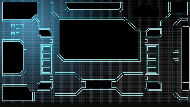 Blue black background squares rectangles free wallpaper - medium preview image
