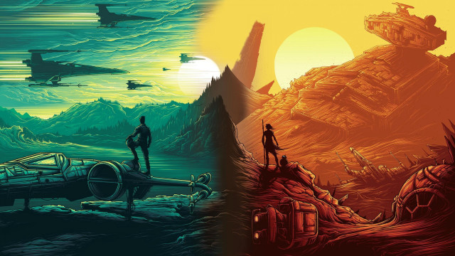 Couple mountain sci fi spaceship free wallpaper - medium preview image