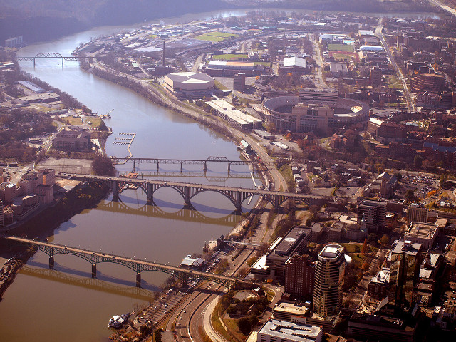 Bridge river city foreground background #3 free wallpaper - medium preview image