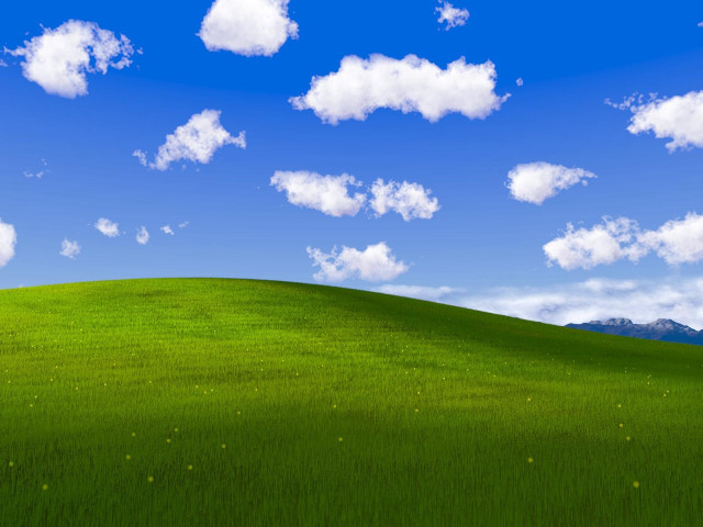 Green field blue sky clouds #41 free wallpaper - medium preview image
