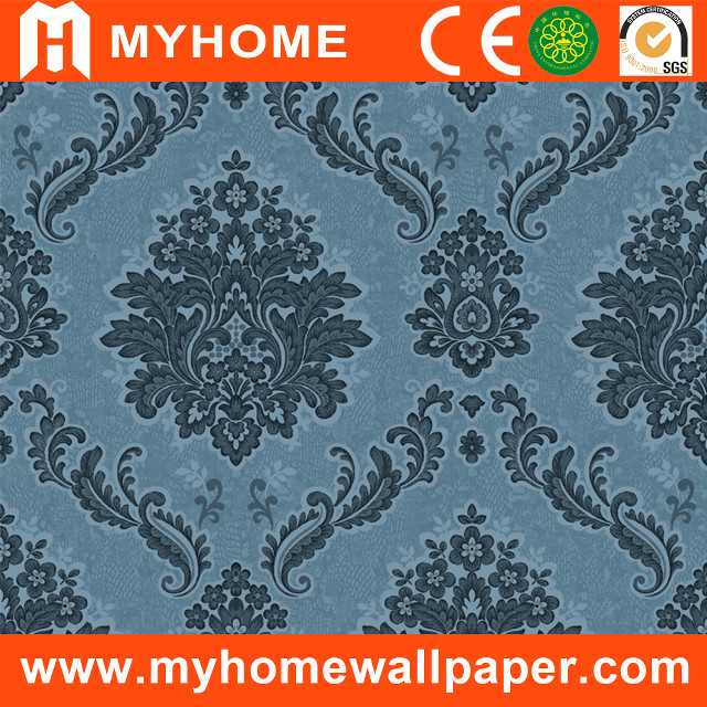 Blue black flower pattern wallpaper free wallpaper - medium preview image