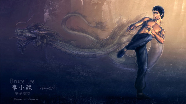 Man woman dragon woods tree free wallpaper - medium preview image