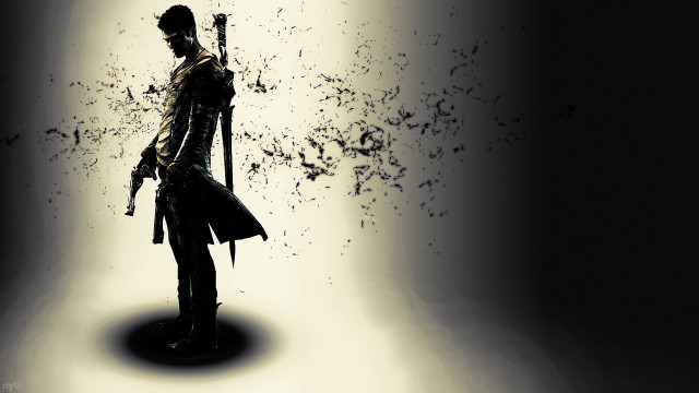 Man dark room gun birds free wallpaper for desktop - medium preview image