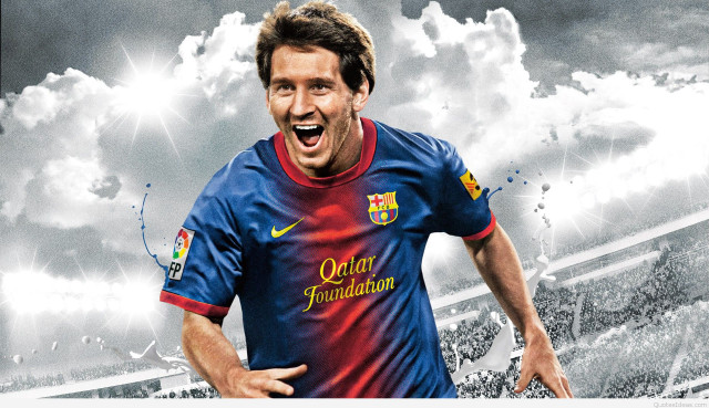 Excited man soccer goal sky free wallpaper - medium preview image