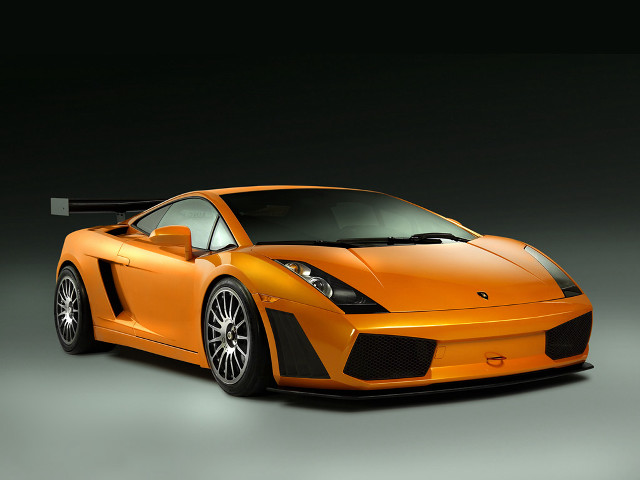 Orange sports car dark room #3 free wallpaper - medium preview image