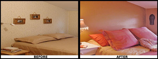 Bedroom bed nightstand pictures wall free wallpaper - medium preview image