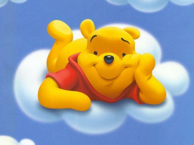 Winnie the pooh cloud arms free wallpaper - medium preview image