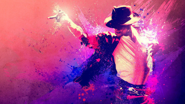 Dancing man purple pink background free wallpaper - medium preview image