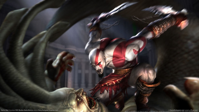 Demonic battle darkroom gothic fantasy free wallpaper - medium preview image