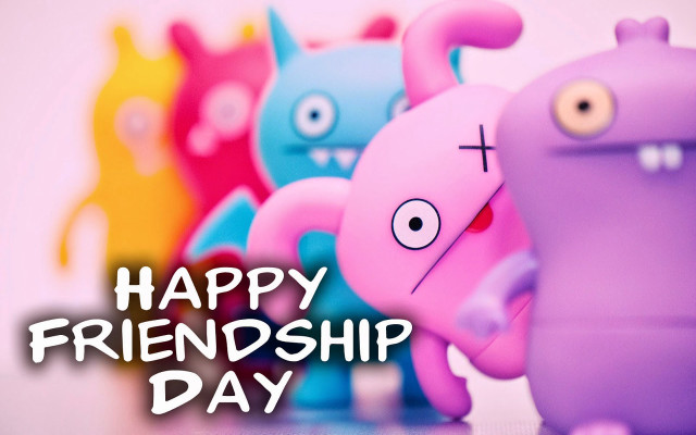 Cartoon friends happy friend day free wallpaper - medium preview image